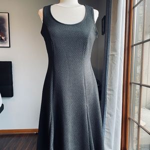NWOT A-Line Black Waffle Knit Skater Dress